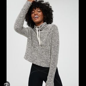 Aerie Snowday Black & white sweater
